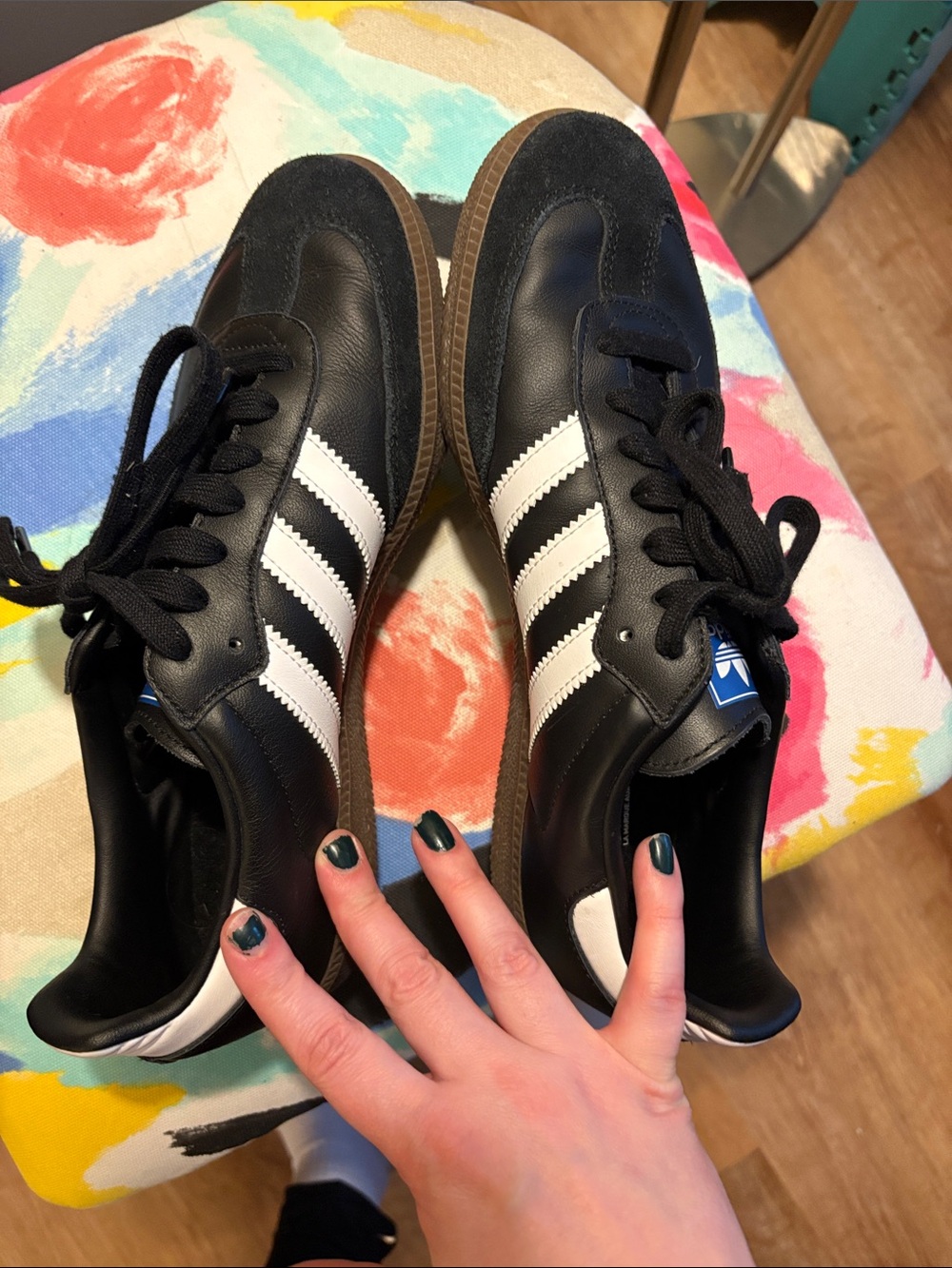 NWOT black Adidas Sambas - Picture 6 of 6